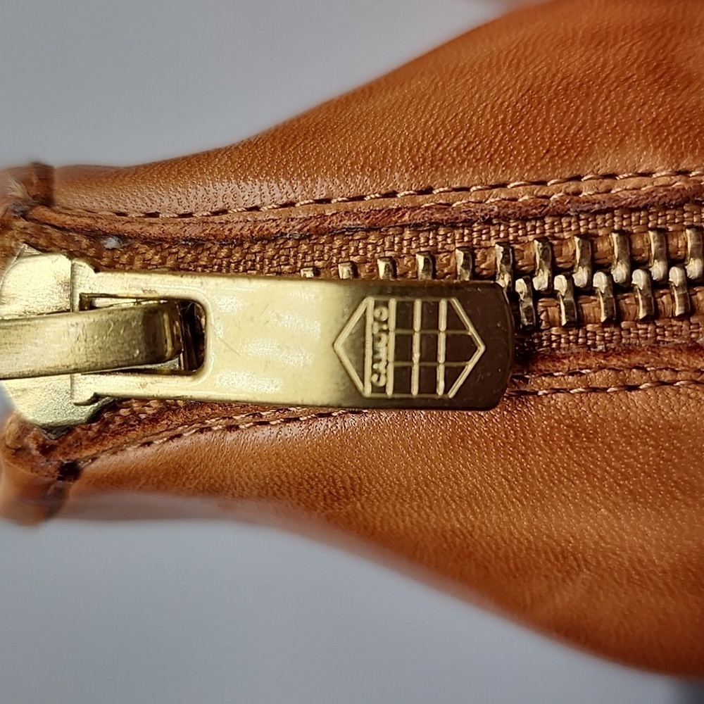 Vince Camuto Soft Leather Bootie with Back Zip Caramel Size 7M - Picture 4 of 11